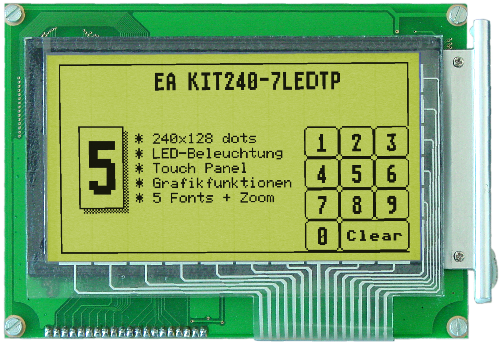 HMI 240x128 mit RS-232
