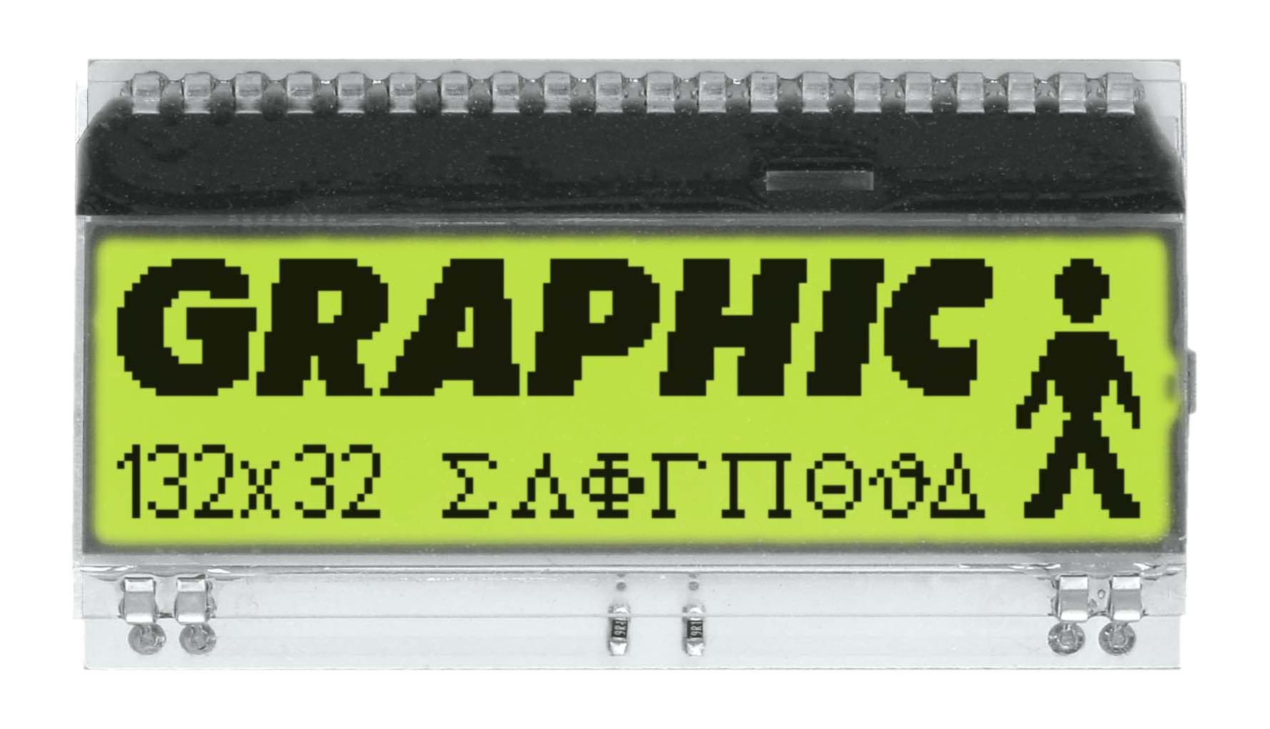 132x32 DOG Grafikdisplay, STN gelb/grün