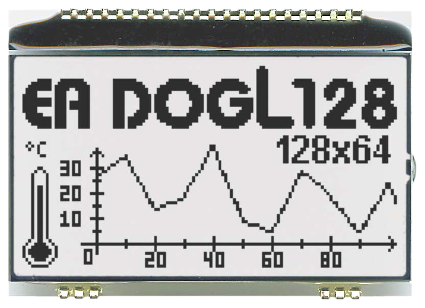 128x64 DOG Grafikdisplay, FSTN weiss