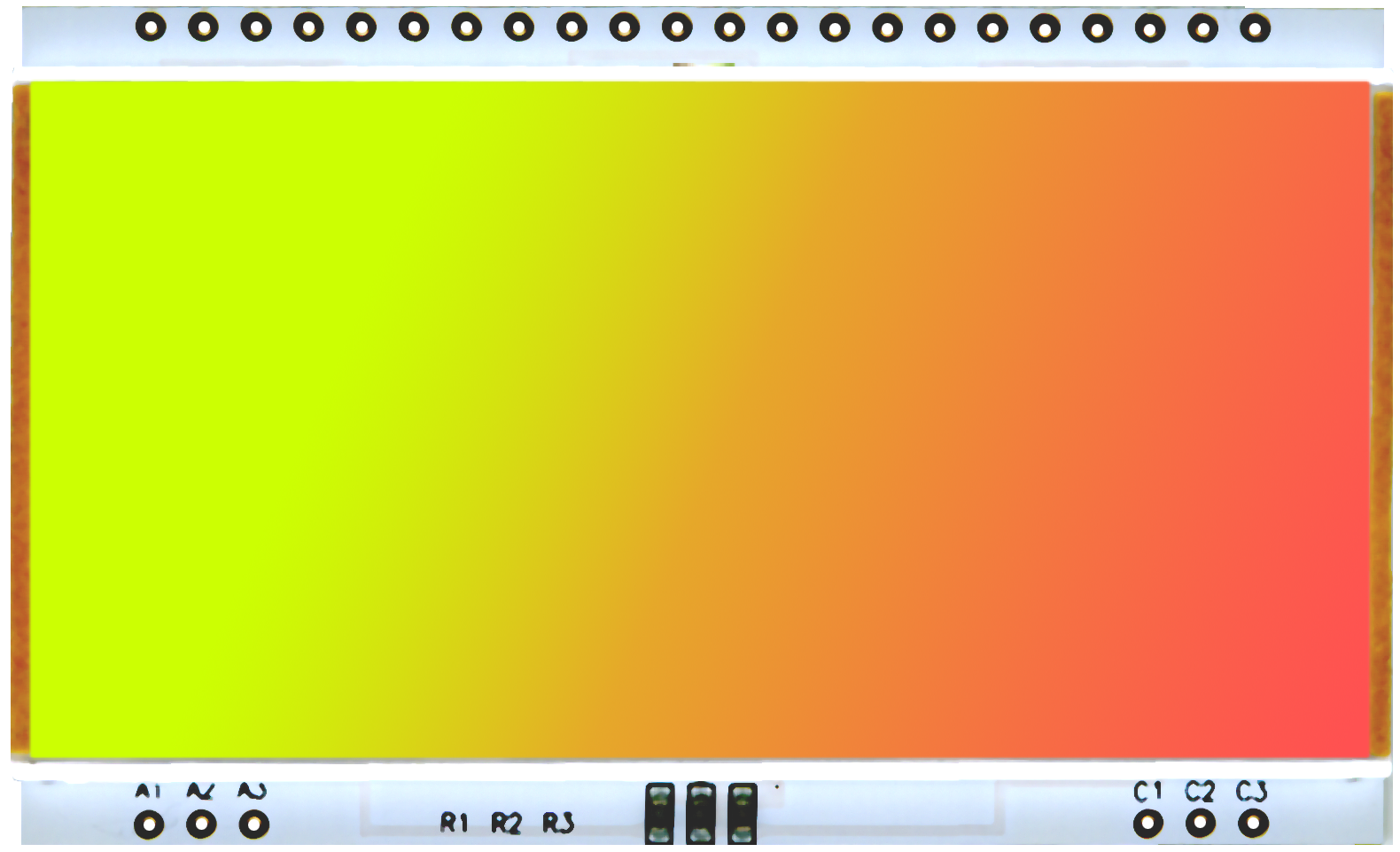 LED-Beleuchtung für EA DOGM204, gelb/grün und rot