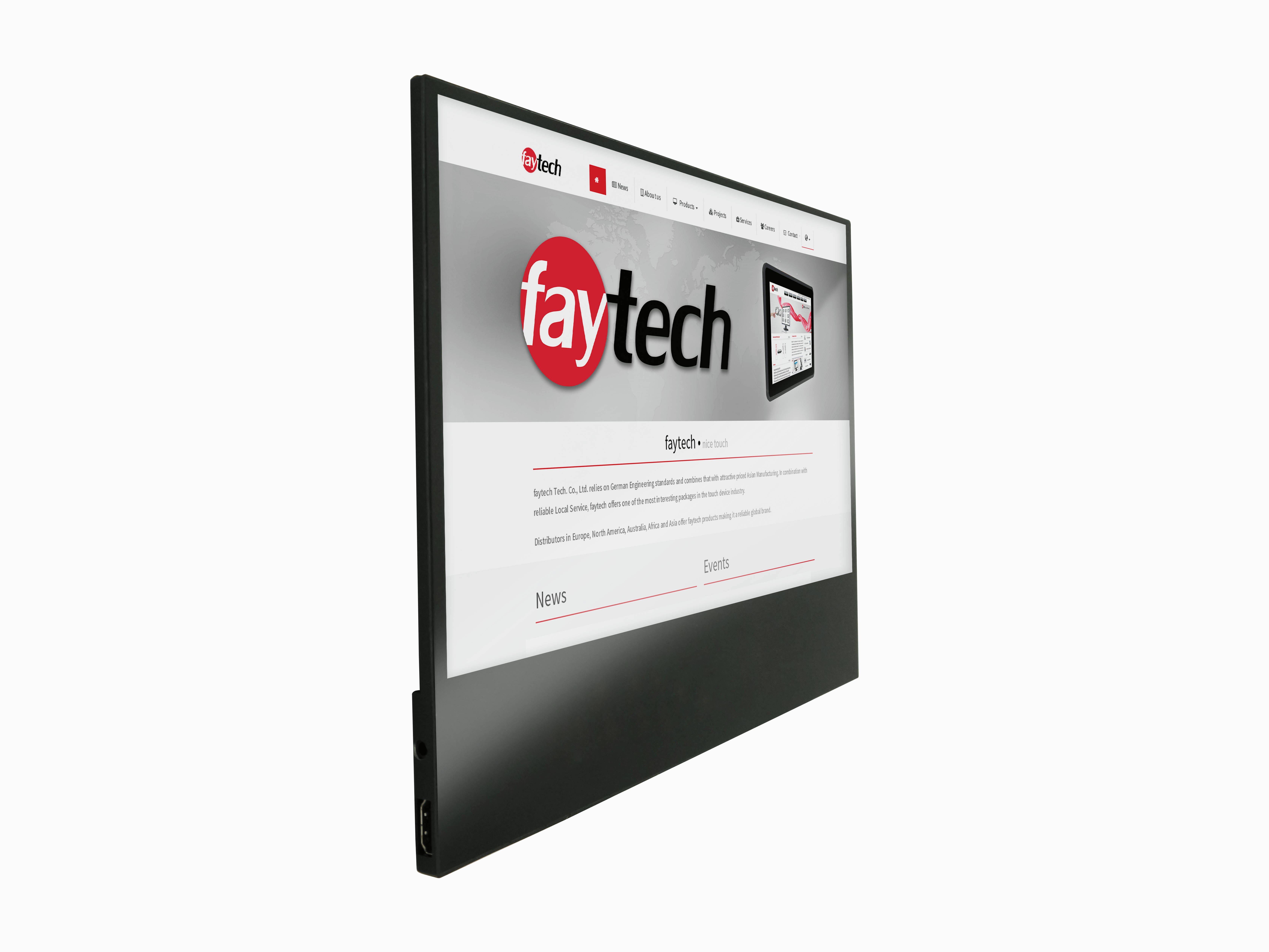 12.5" Flat Zusatz-Touch-Monitor für unterwegs