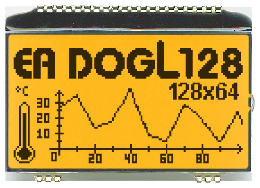 128x64 DOG Grafikdisplay, FSTN weiss