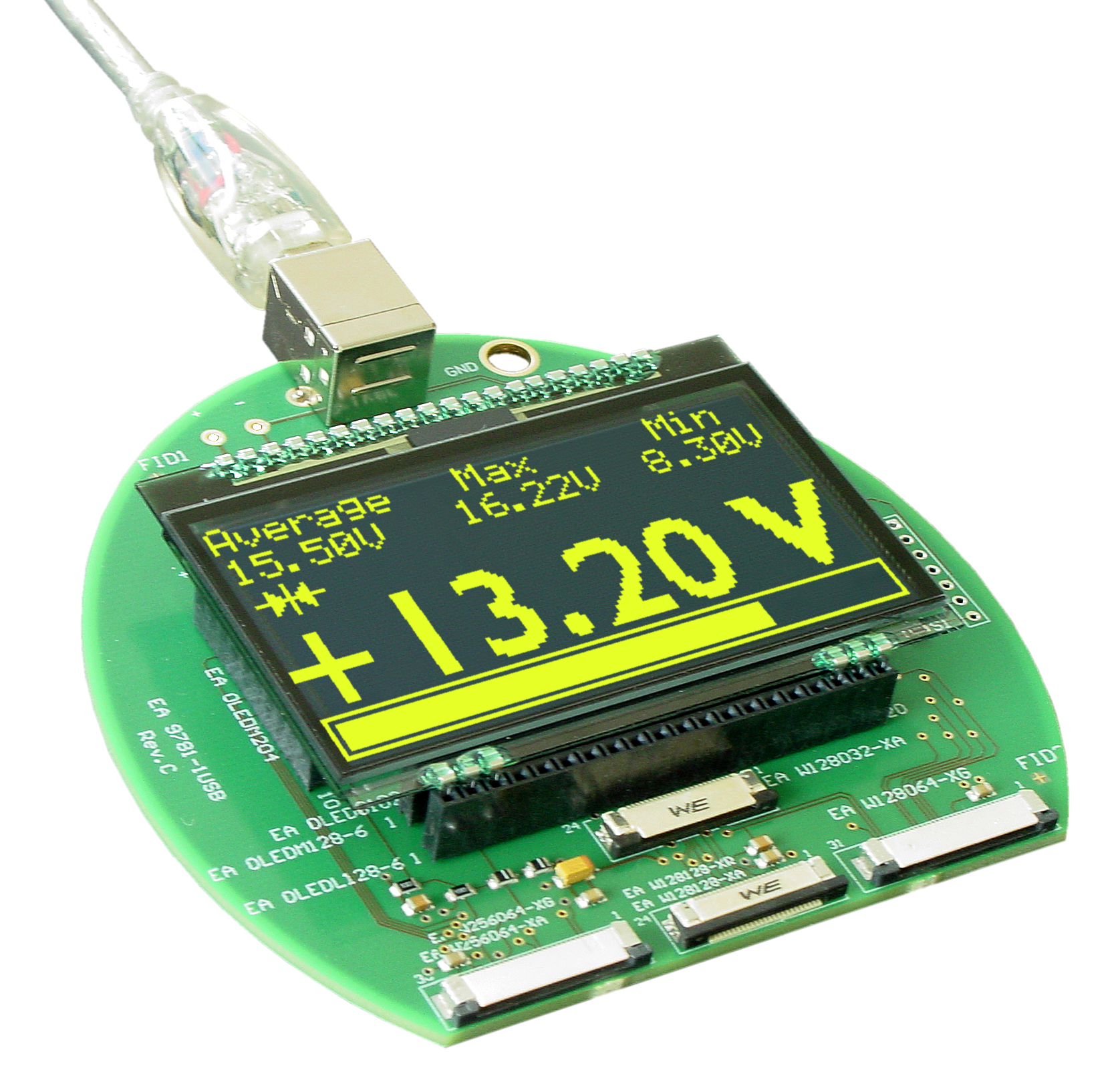 USB-Testboard für OLED