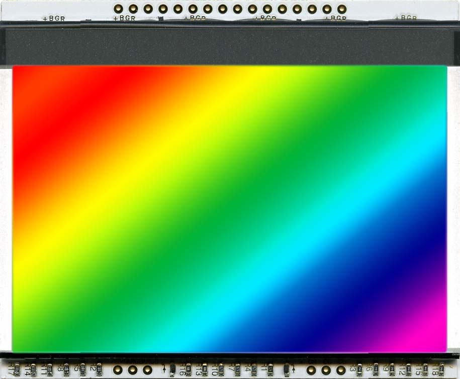 RGB-LED-Beleuchtung für EA DOGXL160-7