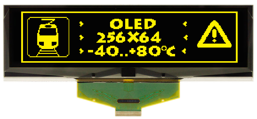 Grafik-OLED 256x64, gelb