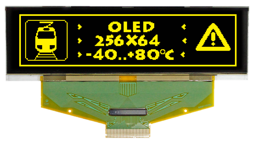 Grafik-OLED 256x64, gelb